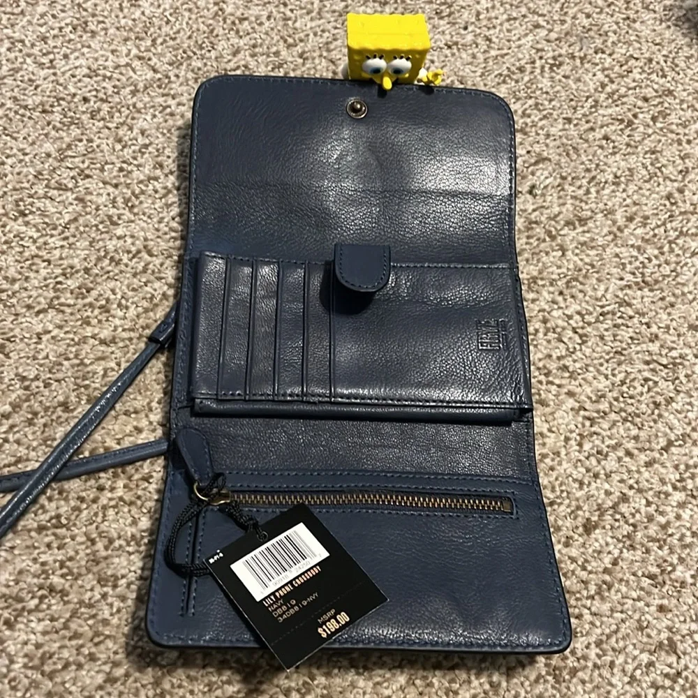 Frye Lily Phone Crossbody Wallet - Navy NWT - Picture 6 of 8